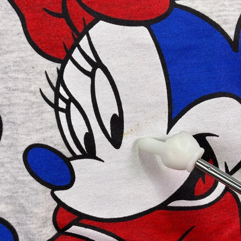 Vintage Mickey Unlimited Unisex T-Shirt OSFA Grey Patriotic Mickey Minnie 90s
